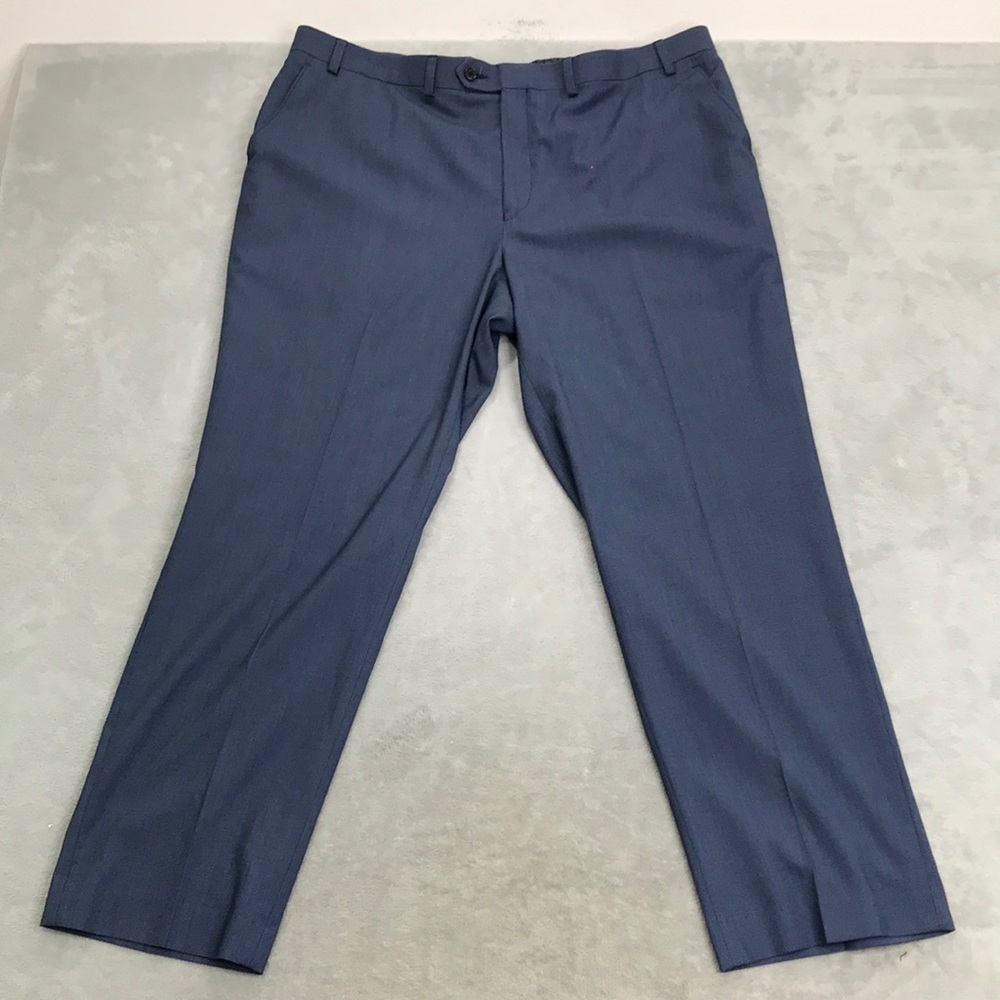 Michael Michael Kors Dress Pants Blue Flat Front Size 40 X 30
